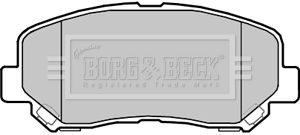 BORG & BECK Комплект тормозных колодок, дисковый тормоз BBP2355